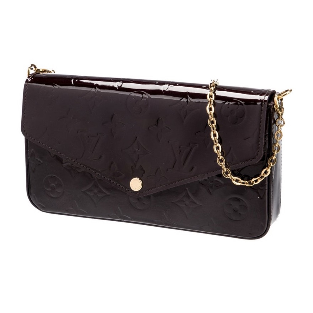 Louis Vuitton Felicie Pochette Monogram Vernis (with dust bag)